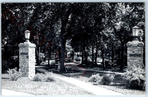 C1950s Sac City Ia Rppc Asa Platt Gate City Park Real Photo Girls