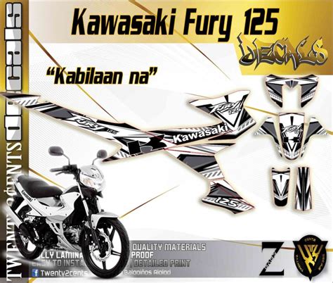 Kawasaki Fury Decals High Quality Stickers Racing Graphics