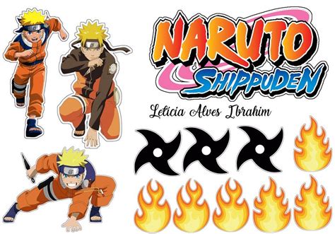 Topper Naruto Festa infantil naruto Festa naruto decoração Festa naruto