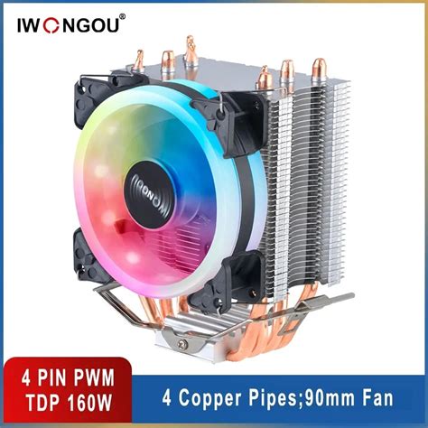 Iwongou X Processor Cooler Am Heatpipes Radiator Iwongou Pin Pwm