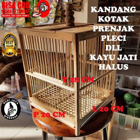 Jual Kandang Kecil Kotak Kayu Atau Bambu Untuk Sangkar Burung Kecil