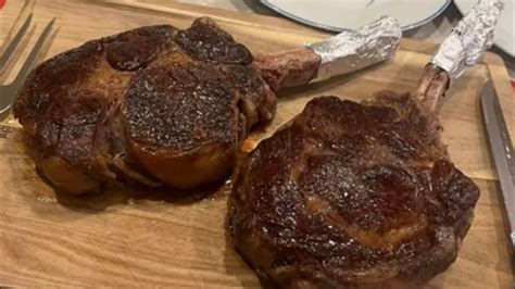 Elis Recipes Tomahawk Steaks Sous Vide Youtube