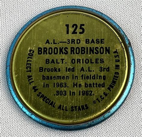 Lot Topps Brooks Robinson Baltimore Orioles All Stars Coin