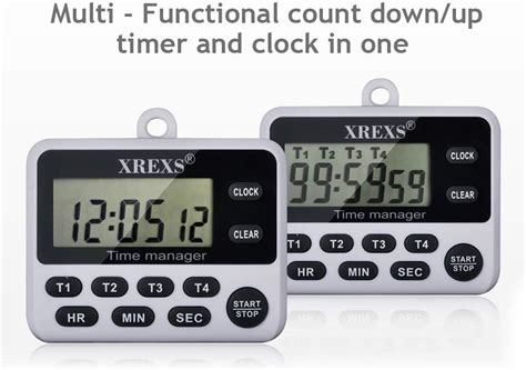 Xrexs Reloj De Cocina Digital Con Temporizador De Canales