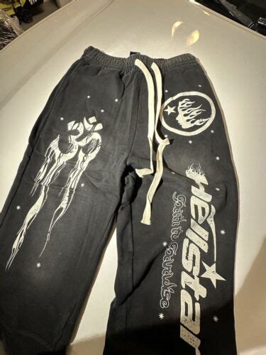 Hellstar Studios Racer Flare BLACK Sweatpants RARE SIZE MEDIUM