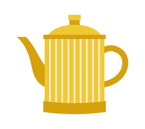 Premium Vector Ceramic Teapot Icon Vector Illustration