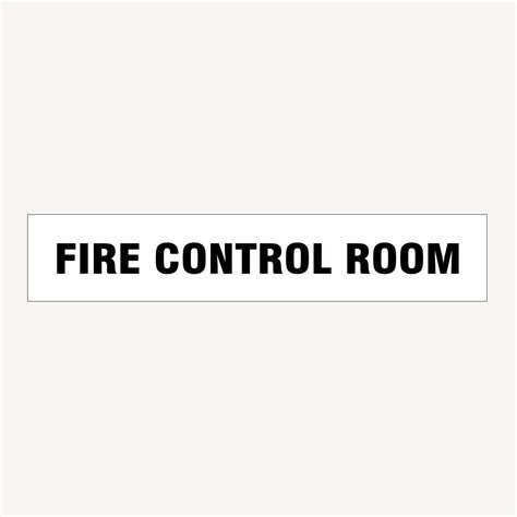 Fire Control Room Sign
