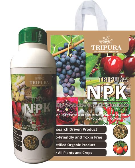 Tripura Bio Tech Limited Npk Organic Fertilizer Bio Organic Npk Liquid Fertilizers