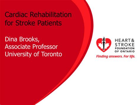 Cardiac Rehab Heart And Stroke Foundation Of Ontario