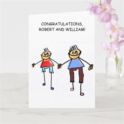 Gay Wedding Congratulations Card Zazzle