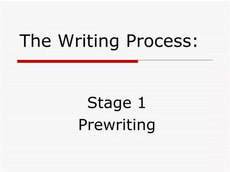 Ppt The Writing Process Powerpoint Presentation Free Download Id886400