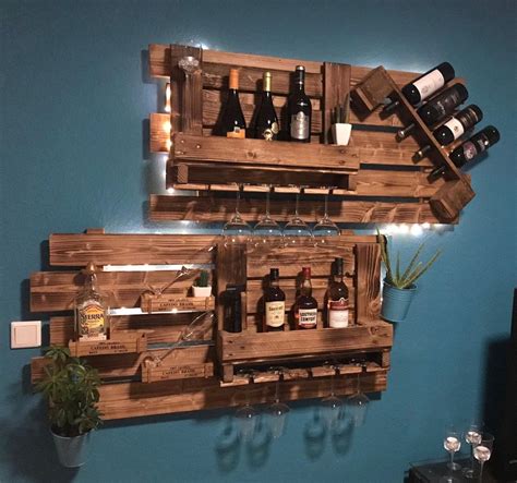 Weinregal Diy Holz Paletten Mobili Fai Da Te Idee Fai Da Te Legno