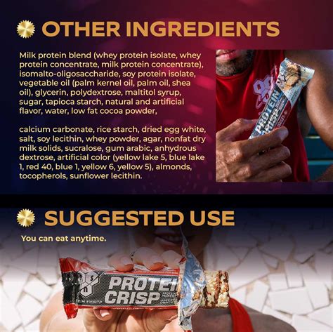 Bsn Protein Crisp Packed Protein Bar Various Flavors 12 Bars 2 01 Oz 57 G Ultimate Sup