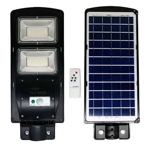 Lumin Ria P Blica Led Solar W Sensor Fotoc Lula L Der Led