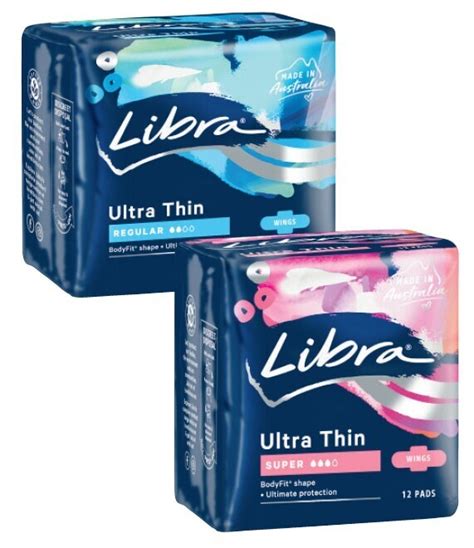 Libra Ultra Thin Pads With Wings Regular Pack Or Super Pack Offer