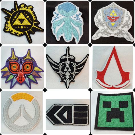 Made To Order Iron On Embroidery Patches Video Game Gaming Patches