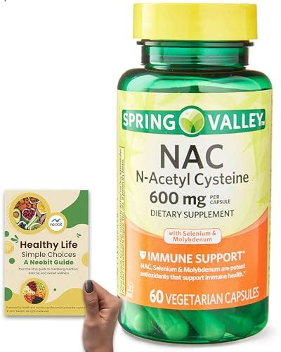 Spring Valley Nac N Acetyl Cysteine Mg Count With Selenium