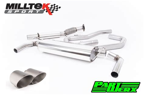 Milltek Sport Performance Resonated Cat Back Exhaust System Titanium