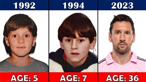 Lionel Messi Transformation De 1 A 36 Ans Youtube