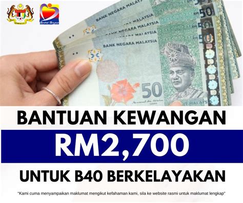 Bantuan Kewangan Rm One Off Untuk B Berkelayakan Syarat