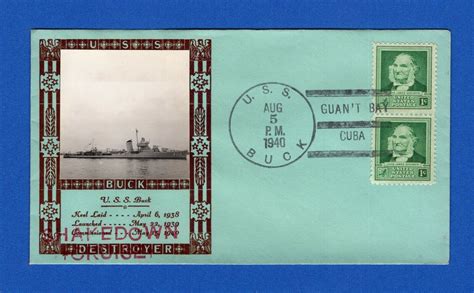 USS Buck DD 420 Shakedown Cruise Guantanamo Bay August 5 1940 Louis