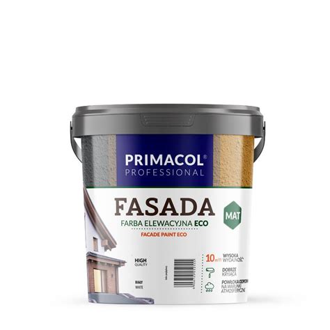 Farba Fasada Eco biały 0 9 l Primacol Bricomarche pl