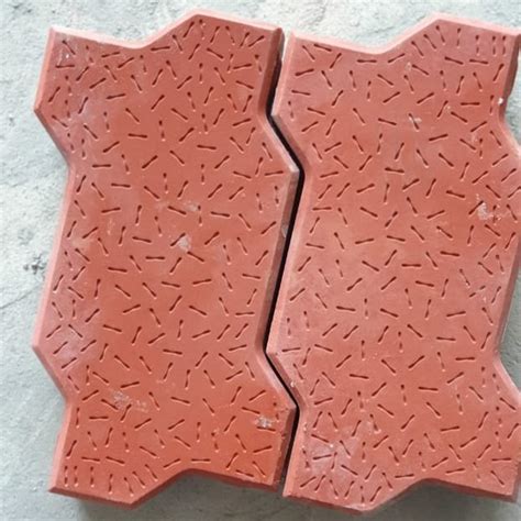 Red Zig Zag Interlocking Paver Block At Rs 33 Sq Ft Zig Zag Tiles In