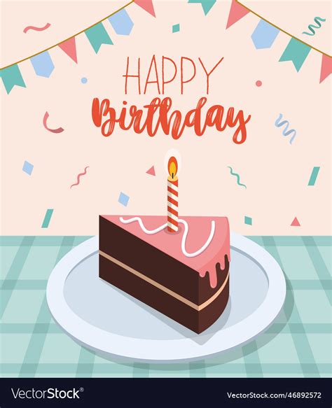 Happy birthday poster Royalty Free Vector Image