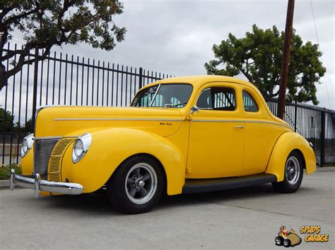 1940 Ford Deluxe Business Coupe Flathead V 8 Old School Style A C Disc