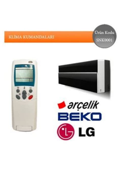 Altus Uyumlu Arçelik Beko Lg Klima Akıllı Kumandası Altus Uyumlu