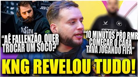 KNG REVELA TUDO SOBRE TRETA FALLEN DISCUSSÃO GAULES e