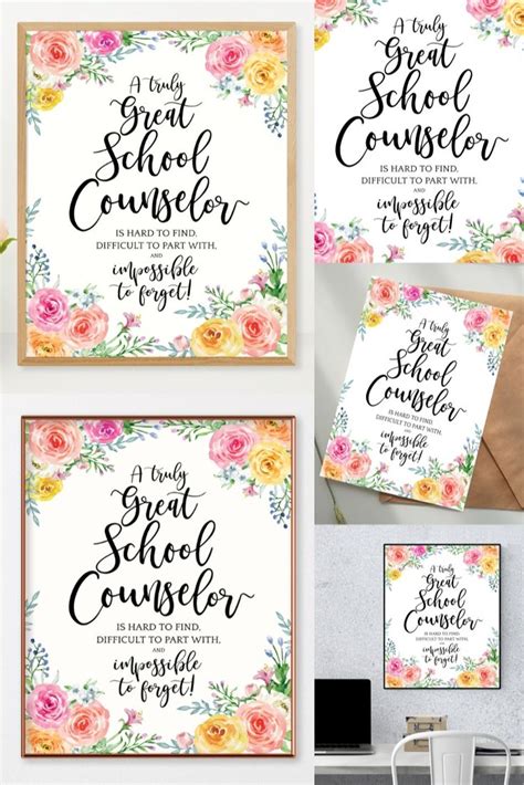 School Counselor Office Wall Decor Printable And Card Ts Therapist