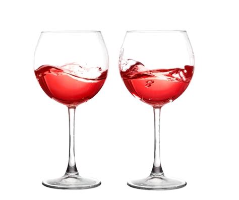 Premium Photo Collage Red Wine Splashing From Glass Isolated On White