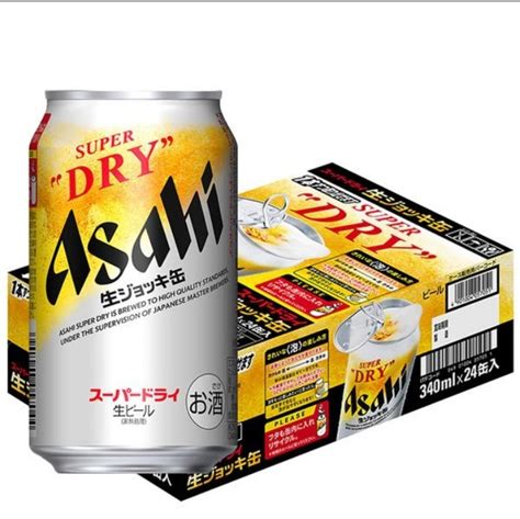 アサヒスーパードライ 生ジョッキ缶 340ml 24本 新品未開封 1ケース 発泡酒 生ビール 缶ビール 送料無料｜paypayフリマ