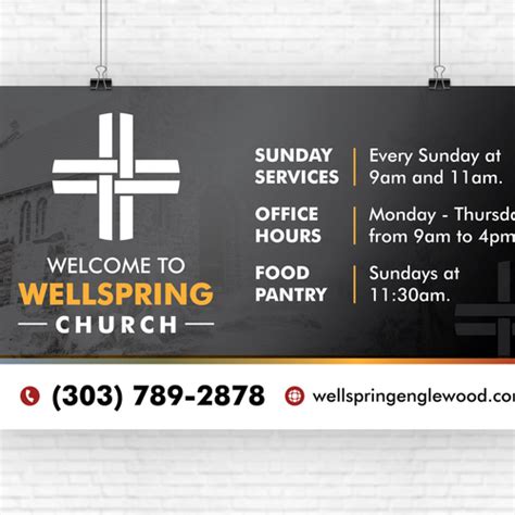 Designs | Signage Template for Modern Church in Colorado | Signage contest