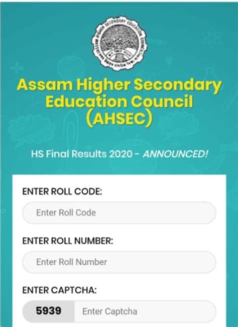 Ahsec Assam Board Hs Th Result Live Updates Result Available