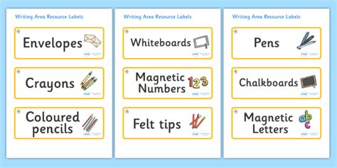 Angel Fish Themed Editable Writing Area Resource Labels