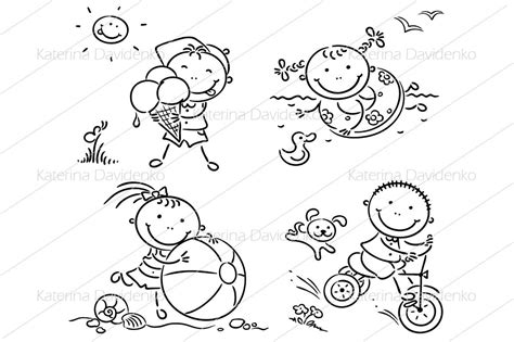 Set of kids seasonal activities By Optimistic Kids Art | TheHungryJPEG