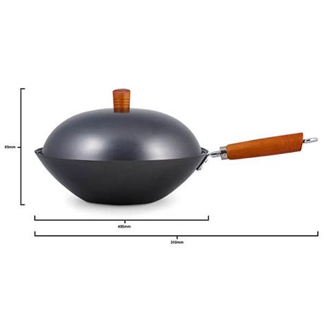 WOK KEN HOM 31cm Non Stick Carbon Steel 5 Piece Wok Set