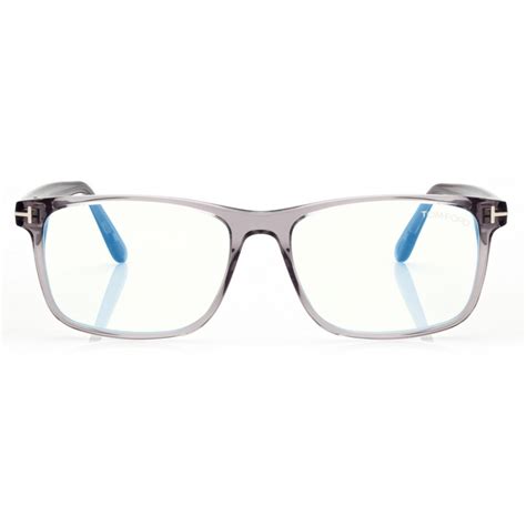 Tom Ford Blue Block Square Optical Glasses Grey FT5752 B