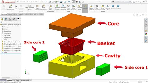 SolidWorks Mold Design SolidWork Basket Mold Tutorial YouTube