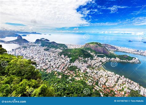 Aerial View Of Rio De Janeiro City Brazil Stock Photo Image Of