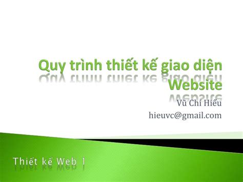 PPT Quy trình thiết kế giao diện Website PowerPoint Presentation ID