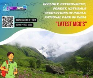 Ecology Environment Forest Naturals Vegetations Of India And National