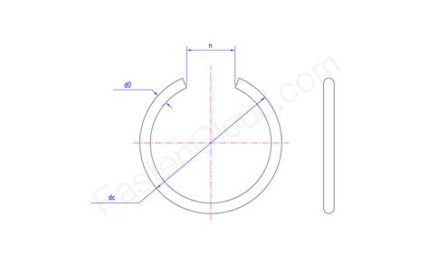 Din 7993 1970孔用钢丝挡圈b型 螺丝标准查询 紧固云