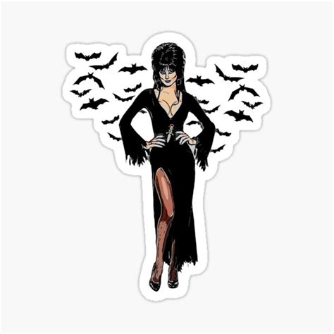 Elvira Sticker For Sale By Jtk667 Redbubble