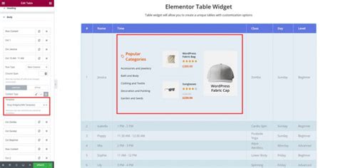 Stratum Widgets Table Elementor Widget Motopress