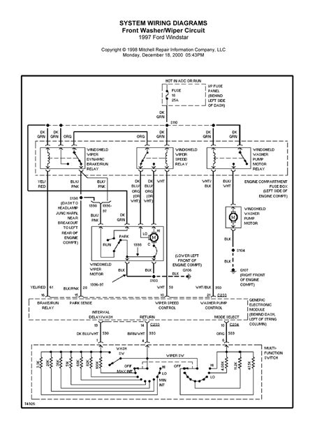 Diagrama Electrico Ford Windstar 2000 Car Diagrama Eléctric