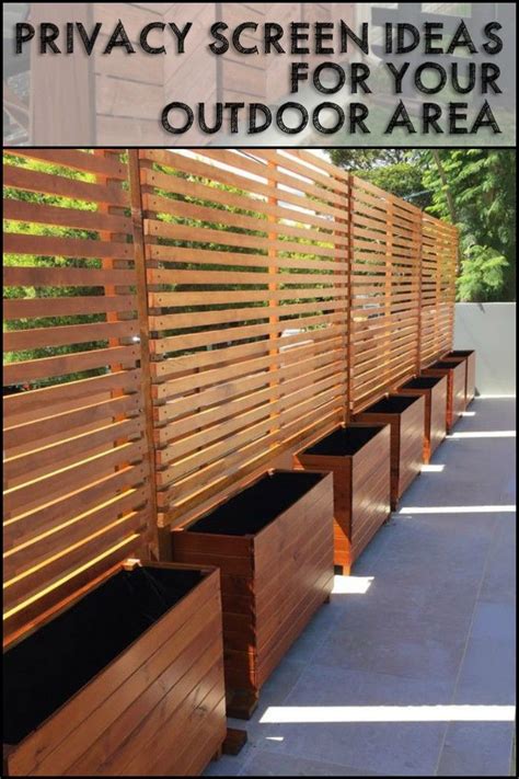 Privacy Screen Ideas For Your Outdoor Area Artofit