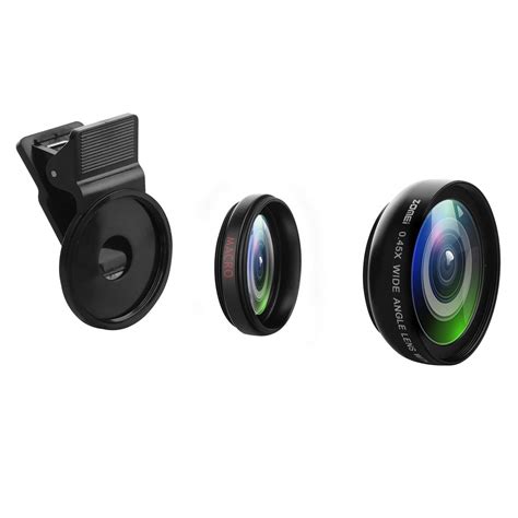 Zomei iPhone Lens 2 in 1 Cell Phone Camera Lens Kit 140 Degree Wide ...